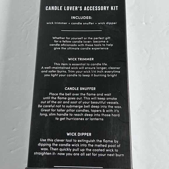 Stainless Steel Candle Accessory Set Wick Trimmer Snuffer Wick Dipper Gift Set - Picture 5 of 5